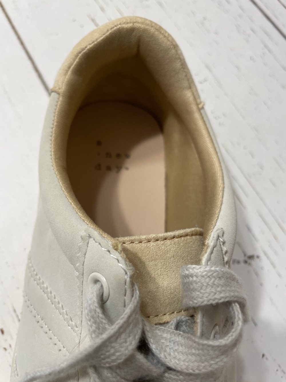 A New Day Light Grey Blaire Sneakers with Light Blush Pink Accents, size 9, NWOT - Picture 12 of 13
